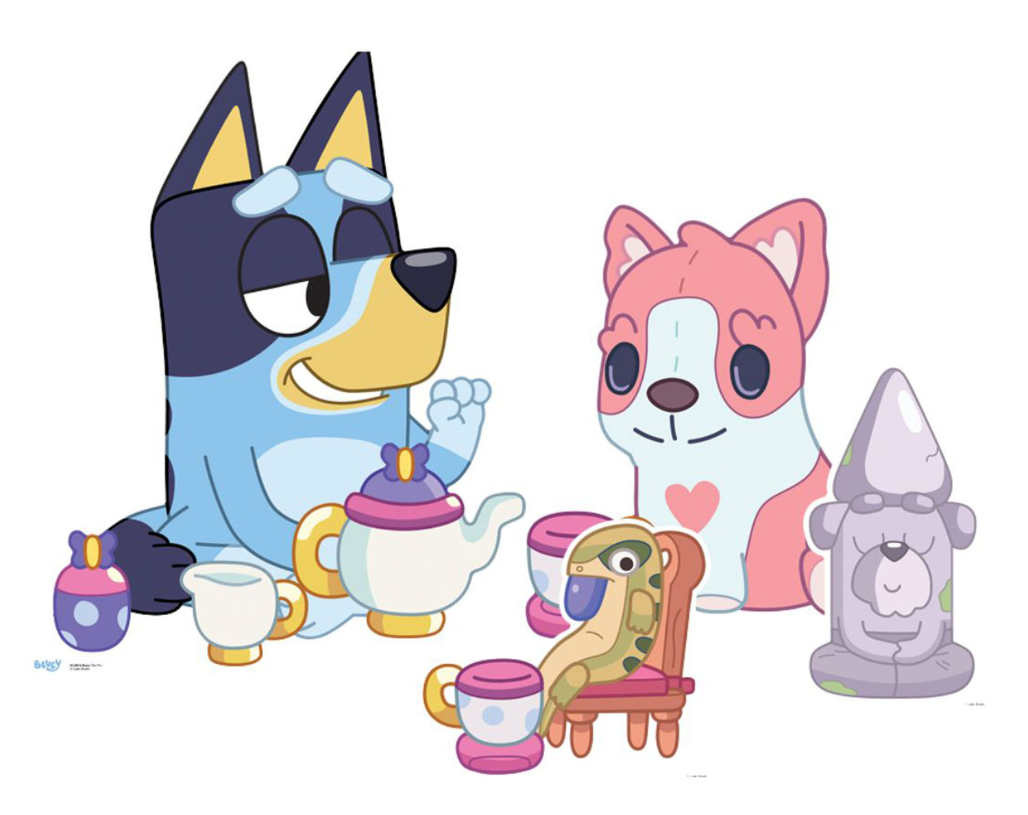 Bluey と Bingo Tea Party 段ボール切り抜きマルチパックバンドル