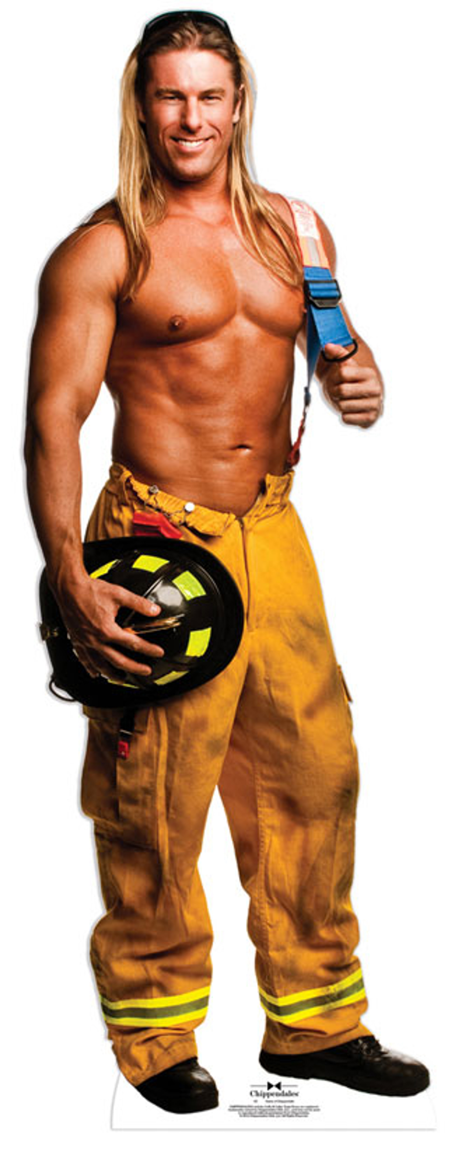 Lifesize Cardboard Cutout of Billy Construction Worker Outfit