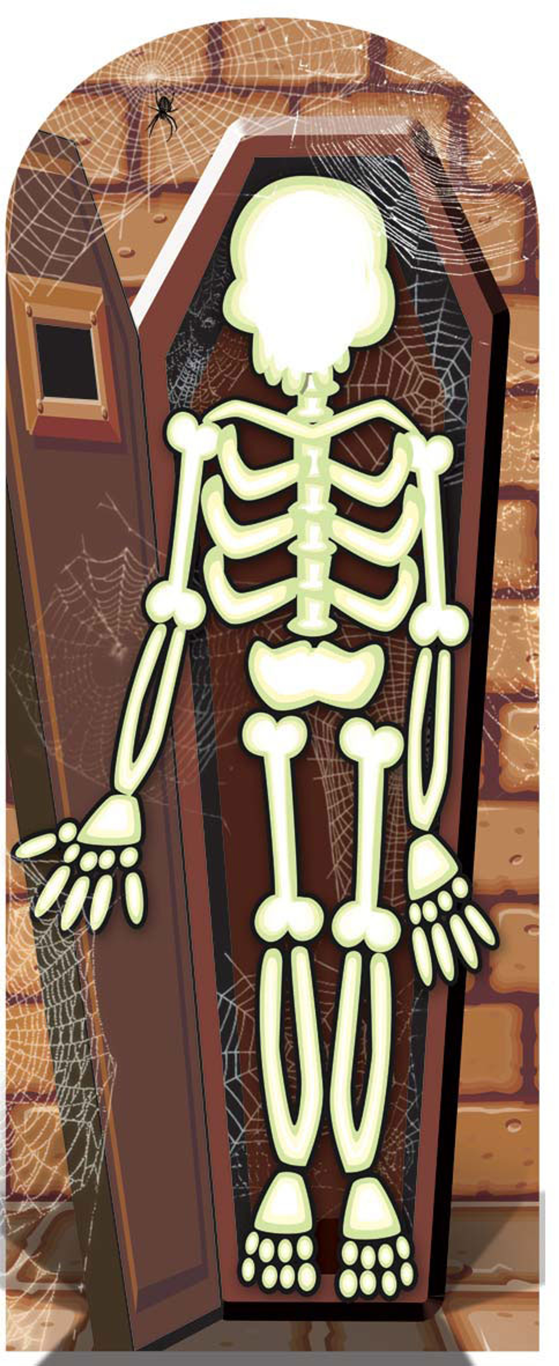 Ss5300 Large Cardboard Cutout Of Small Haunted House Silhouette