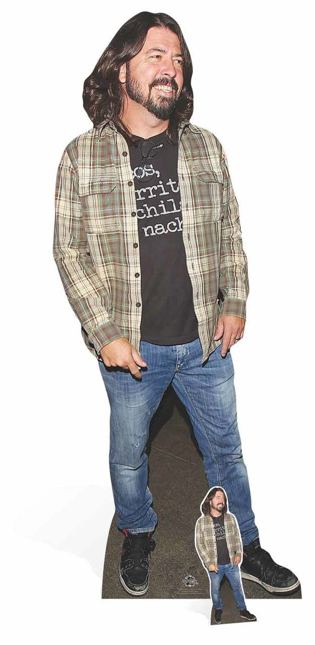 Dave Grohl from Foo Fighters Lifesize Cardboard Cutout / Standee / Stand Up