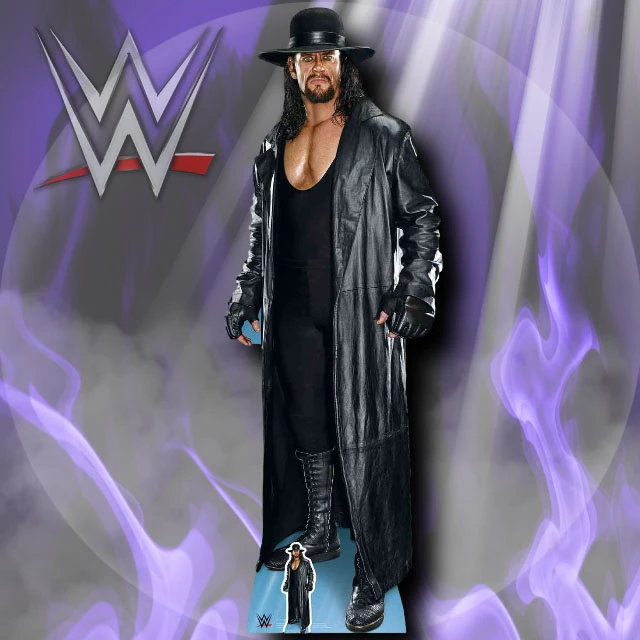 The Undertaker Long Coat and Hat WWE Lifesize Cardboard Cutout / Standup
