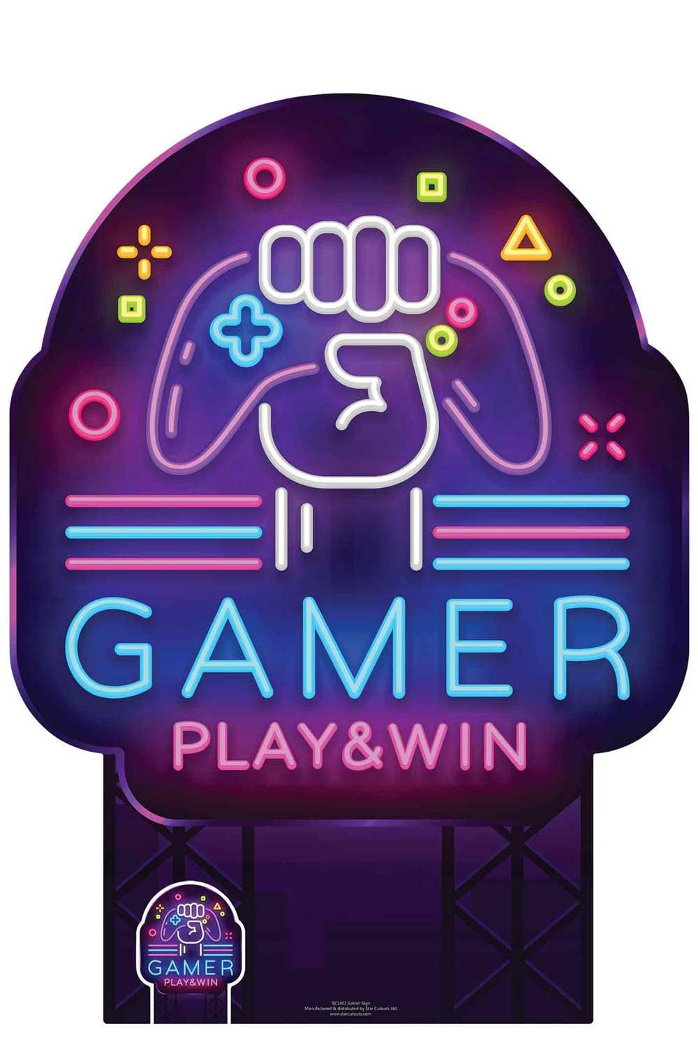 1980s Black and White Video Arcade Game Cardboard Cutout / Standup