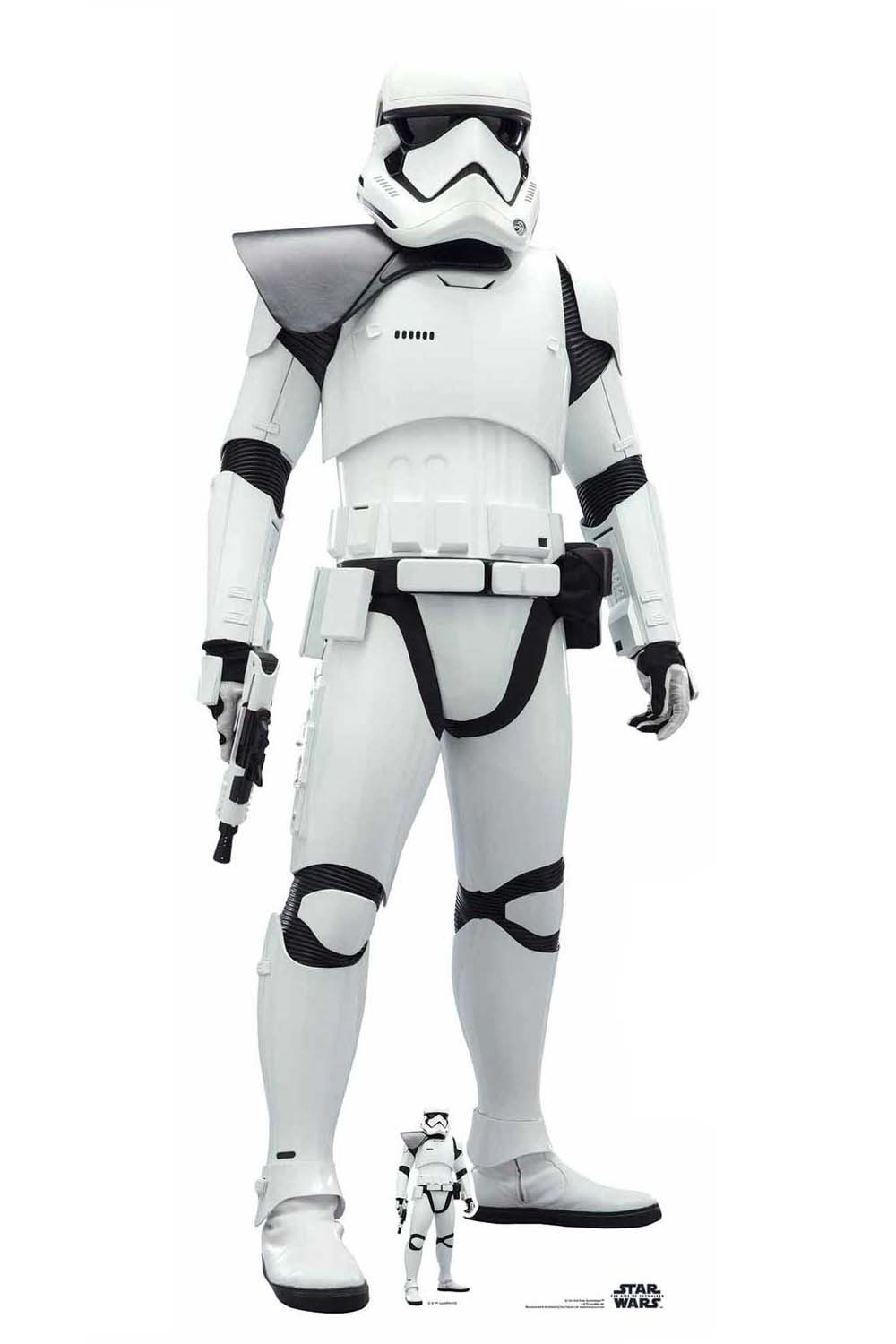 First Order Stormtrooper Black Pauldron Lifesize Cardboard Cutout Star ...