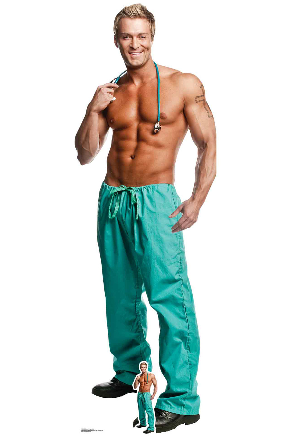 Lifesize Cardboard Cutout of Billy Construction Worker Outfit