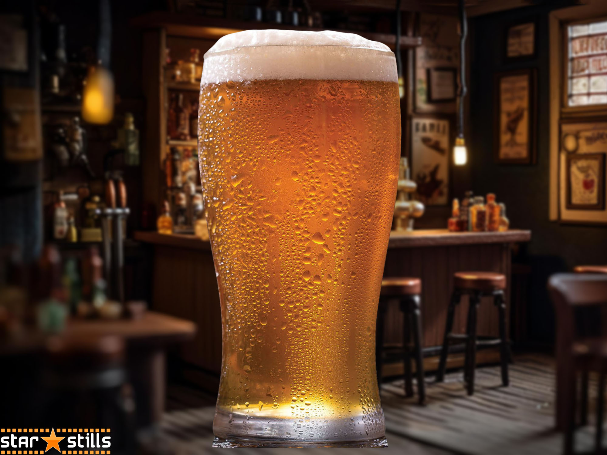 Pint of Lager Beer Cardboard Cutout/ Standee / Standup