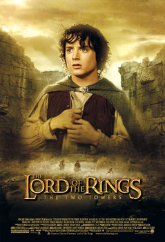 THE LORD OF THE RINGS: THE TWO TOWERS (Frodo Reprint) (2002) REPRINT CINEMA POSTER THE LORD OF THE RINGS: THE TWO TOWERS (Frodo Reprint) (2002) REPRINT CINEMA POSTER