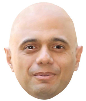 Sajid Javid Single 2D Card Party Face Mask Sajid Javid Single 2D Card Party Face Mask