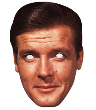 Roger Moore Celebrity 2D Single Card Party Face Mask Roger Moore Celebrity 2D Single Card Party Face Mask