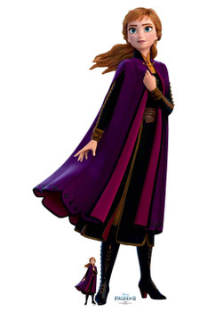 Anna Purple Coat from Frozen 2 Official Disney Cardboard Cutout Anna Purple Coat from Frozen 2 Official Disney Cardboard Cutout