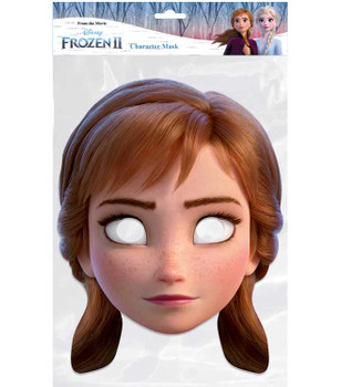 Anna from Frozen 2 Official Disney Single 2D Card Party Face Mask Anna from Frozen 2 Official Disney Single 2D Card Party Face Mask