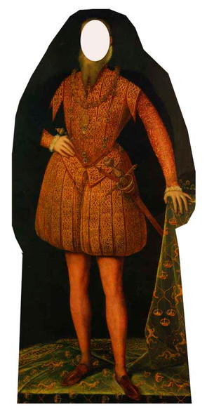 Tudor Man Stand in Cardboard Cutout