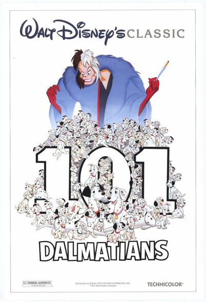 101 Dalmatiërs (dubbelzijdig) (1996) originele bioscoopposter