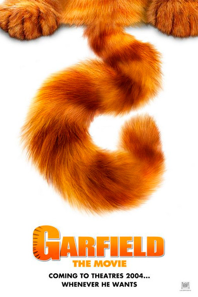 Garfield la película (doble cara estilo internacional b) (2004) cartel de cine original