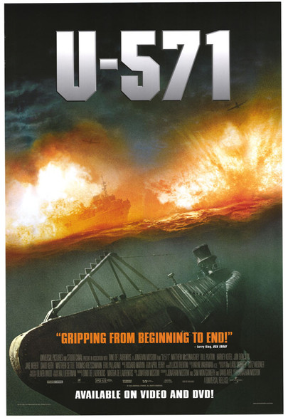 U-571 (Video) (2000) ORIGINAL CINEMA POSTER U-571 (Video) (2000) ORIGINAL CINEMA POSTER