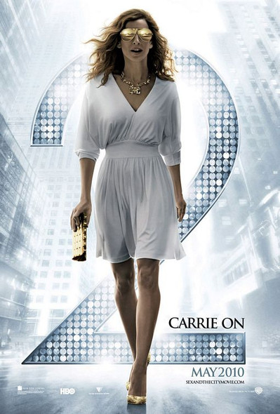 Affiche du film SEX AND THE CITY 2 - (Sarah Jessica Parker) double face ADVANCE US ONE SHEET ( 2010 ) AFFICHE DE CINÉMA ORIGINALE