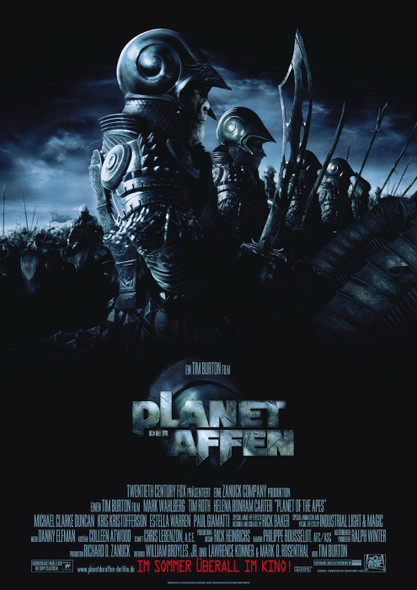 PLANET OF THE APES 2001 (Regular German) ORIGINAL CINEMA POSTER