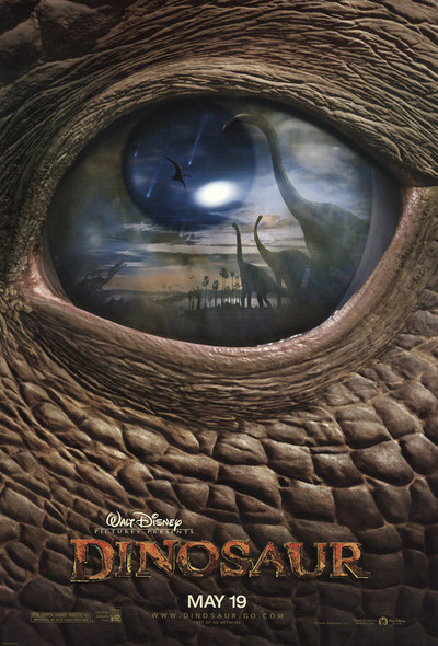 Affiche cinéma originale Dinosaure (avance double face)