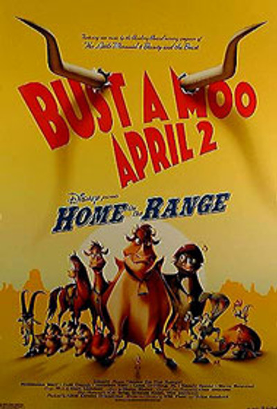 Affiche de cinéma originale Home on the Range (double face régulière)