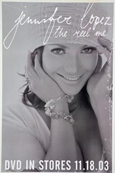 Jennifer lopez - the reel me (version dvd simple face) affiche musicale originale