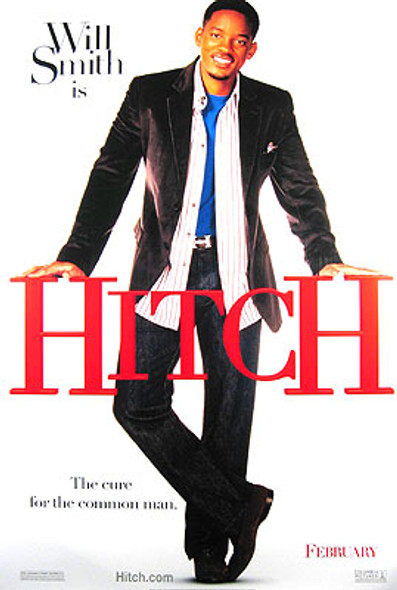 Cartel de cine original de Hitch (avance a doble cara)