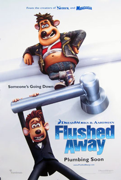 FLUSHED AWAY (Double Sided Advance) ORIGINAL CINEMA POSTER