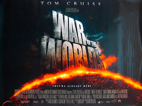 Cartel de cine original de La guerra de los mundos (regular de doble cara)