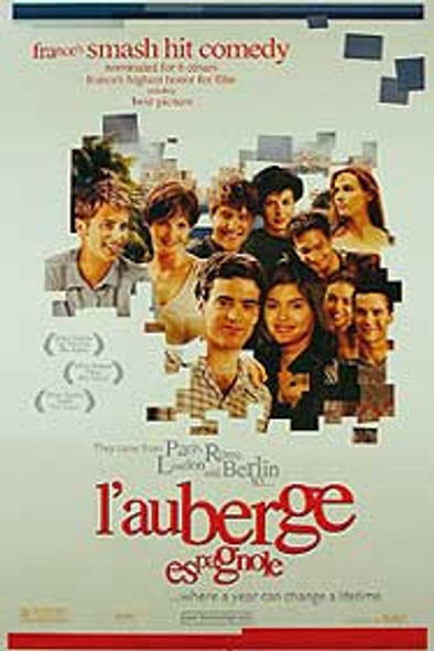 Affiche cinéma originale de L'auberge espagnole (avance double face)