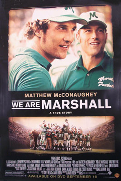 WE ARE MARSHALL (Single Sided Video) ORIGINAL VIDEO/DVD AD POSTER