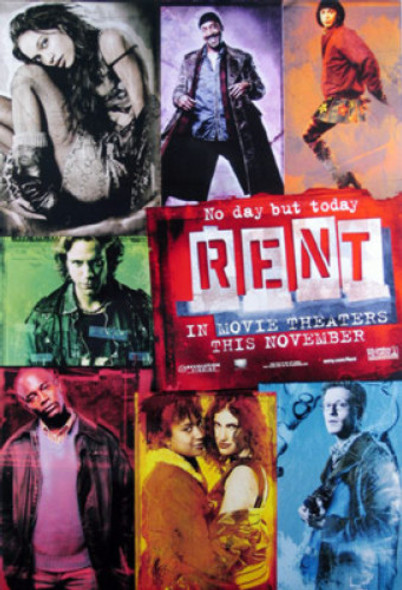 RENT (SINGLE SIDED ADVANCE) (UV COATED/HIGH GLOSS) ORIGINAL CINEMA POSTER