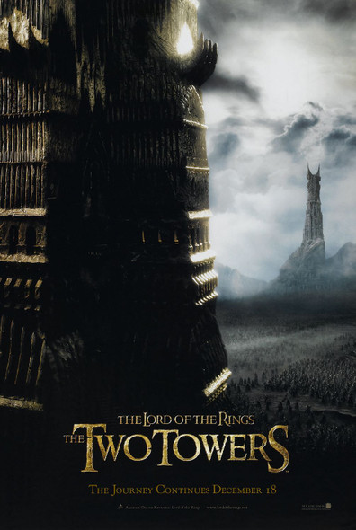 THE LORD OF THE RINGS: THE TWO TOWERS (Double Sided Advance) ORIGINAL CINEMA POSTER