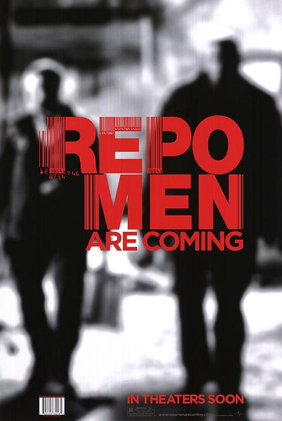 Affiche REPO MEN - (Jude Law, Forrest Whitaker) simple face ADVANCE - Style A SHADOWS - US ONE SHEET ( 2010 ) ORIGINAL CINEMA POSTER