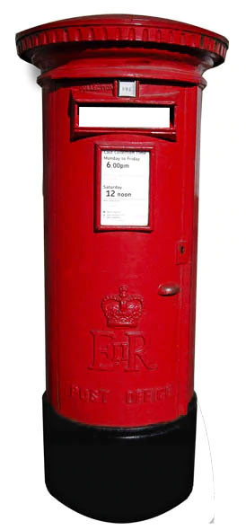 Red Post Box Cutout