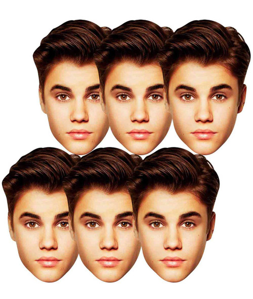 Ritaglio A Grandezza Naturale Di Justin Bieber In Cartone - 176 X 53 X 176 Cm, Con Versione Mini, Per Feste E Decorazioni