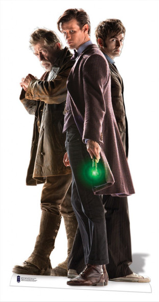 The Three Doctors Lifesize Cardboard Cutout - Doctor Who 50th Anniversary