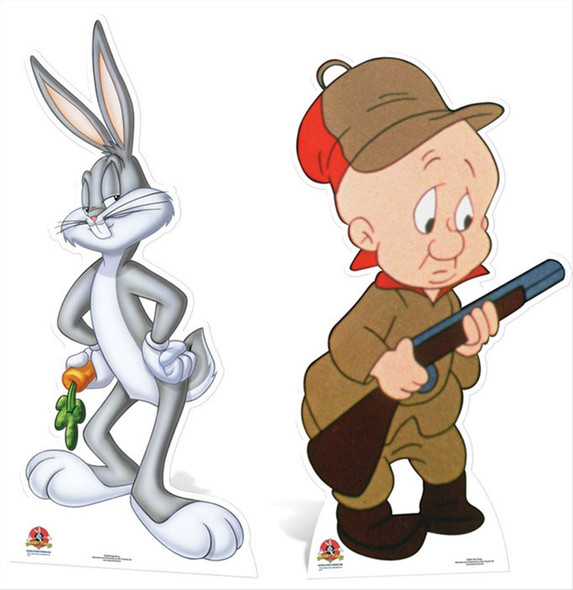 Bugs Bunny and Elmer Fudd Cardboard Cutout Pack