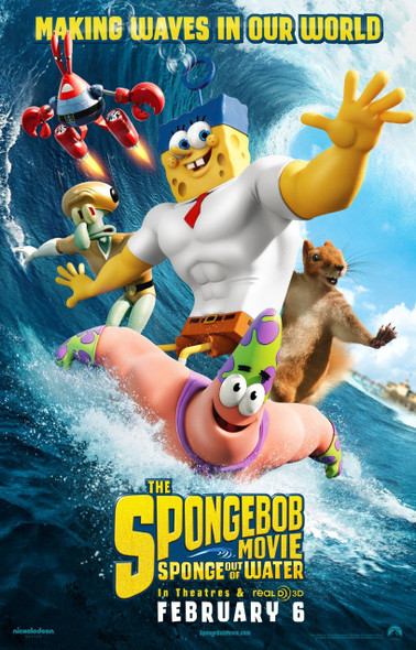 Spongebob Movie Sponge Out Of Water Movie Poster