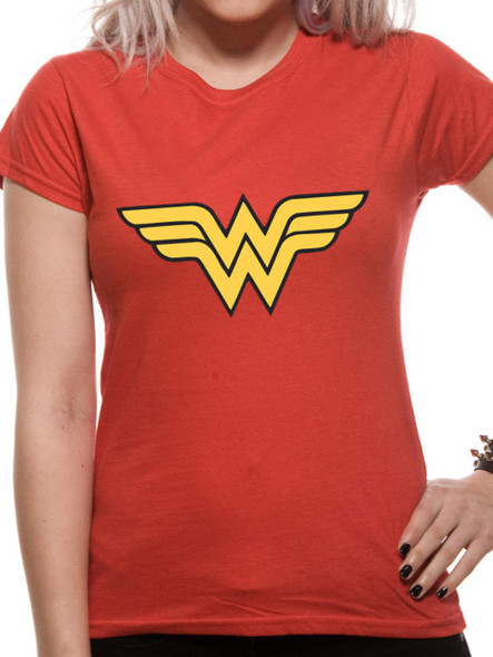 Wonder Woman Logo DC Comics Official Women's Fitted T-Shirt