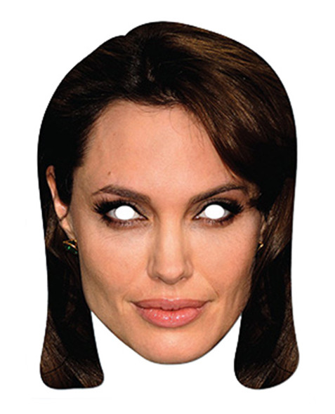 Angelina Jolie Celebrity Card Party Face Mask