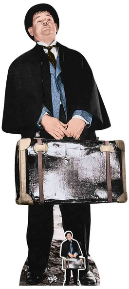 Oliver Hardy with Mini Cardboard Cutout 