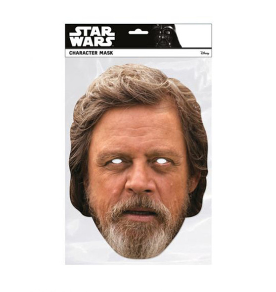 Luke Skywalker The Last Jedi Single 2D Card Party Face Mask