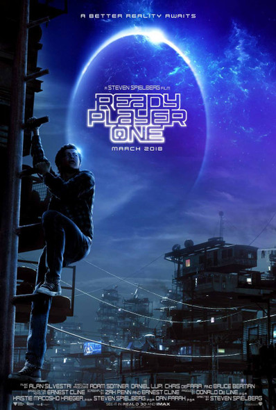 Ready Player One Original Movie Poster - Double Sided Advance Style