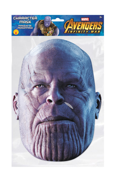 Thanos Infinity War Official Marvel Single 2D Card Party Face Mask