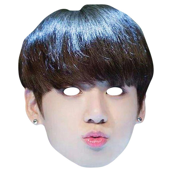 Jungkook from BTS Bangtan Boys 2D Card Party Face Mask
