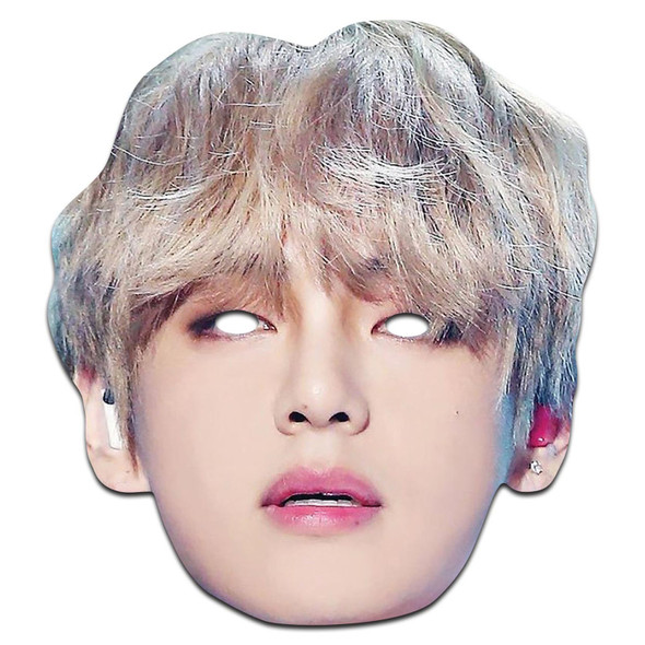 V from BTS Bangtan Boys 2D Card Party Face Mask