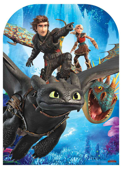 How to Train Your Dragon 3 Child Size Stand In  showing faces 