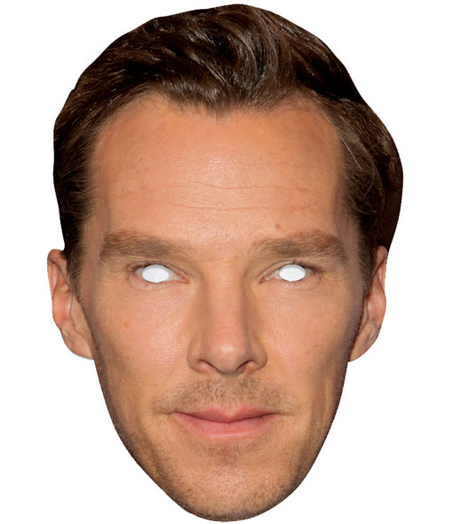 Masque facial de fête à carte 2D unique Benedict Cumberbatch