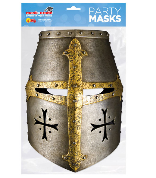 Ridderhelm historische enkele 2D-kaart partij gezichtsmasker