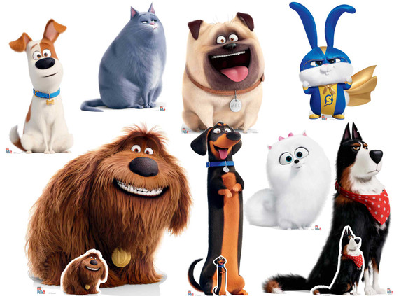The Secret Life Of Pets 2 Cardboard Cutout / Standup Collection - Set of 8