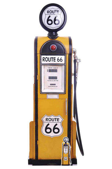 Route 66 Retro Gas Pump Cardboard Cutout