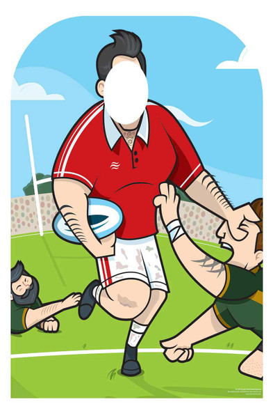 Rugby World Tournament Child Size Stand-In Cardboard Cutout